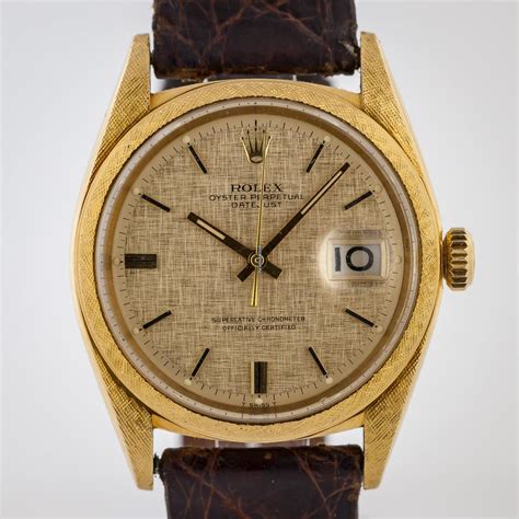 Rolex Datejust 36, Ref 1602, Men's, 18K Yellow Gold with 